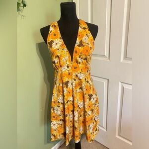 Yellow wildflower dress 
-